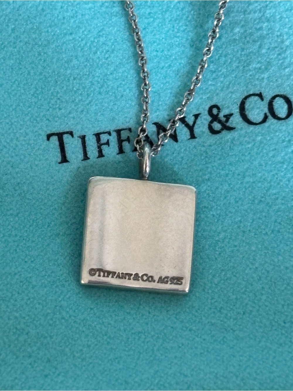Tiffany & Co. 925 Square Notes Pendant Necklace - Picture 3 of 5